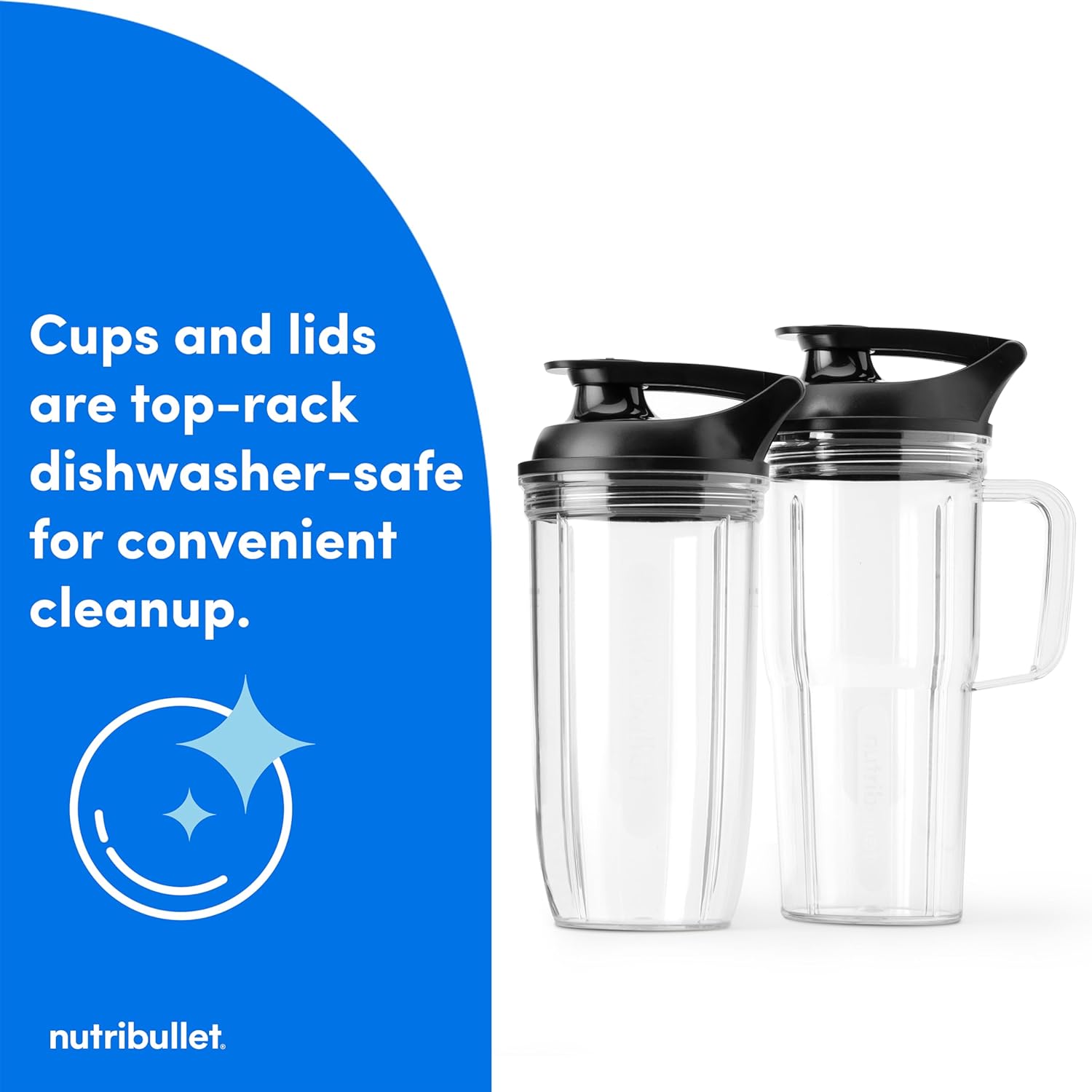 nutribullet® Ultra Personal Blender, 1200W, for Smoothies Shakes & Protein - Quietest Single-Serve Blender with Titanium Coated Blades, 3 BPA-Free Cups (32oz + 24oz), To-Go Lids, Dishwasher Safe - Image 8