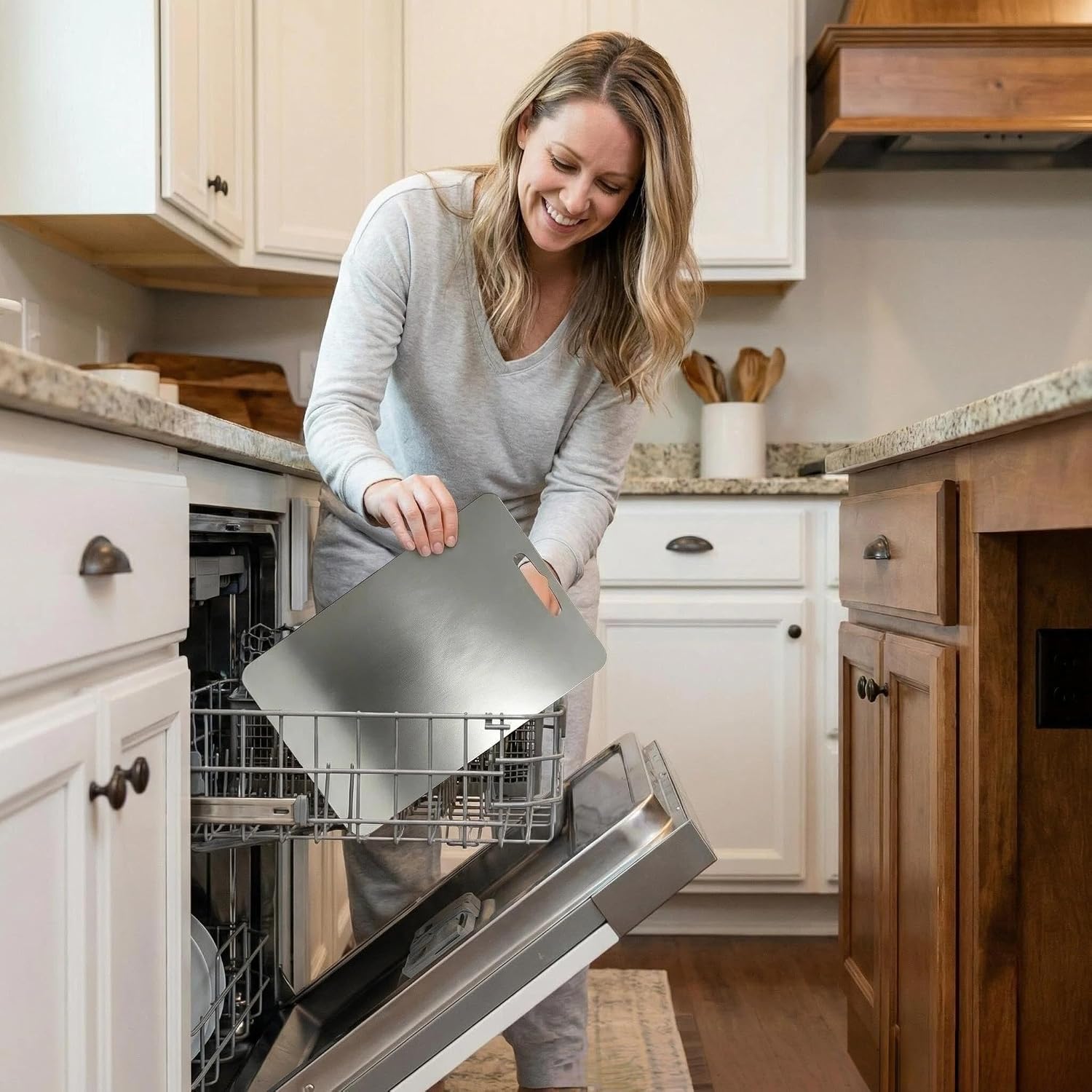 Cutting boards for kitchen,cutting boards non toxic,stainless steel cutting board,Dishwasher Safe Suitable For Kitchen Or Outdoor Camping (L15*11) - Image 5