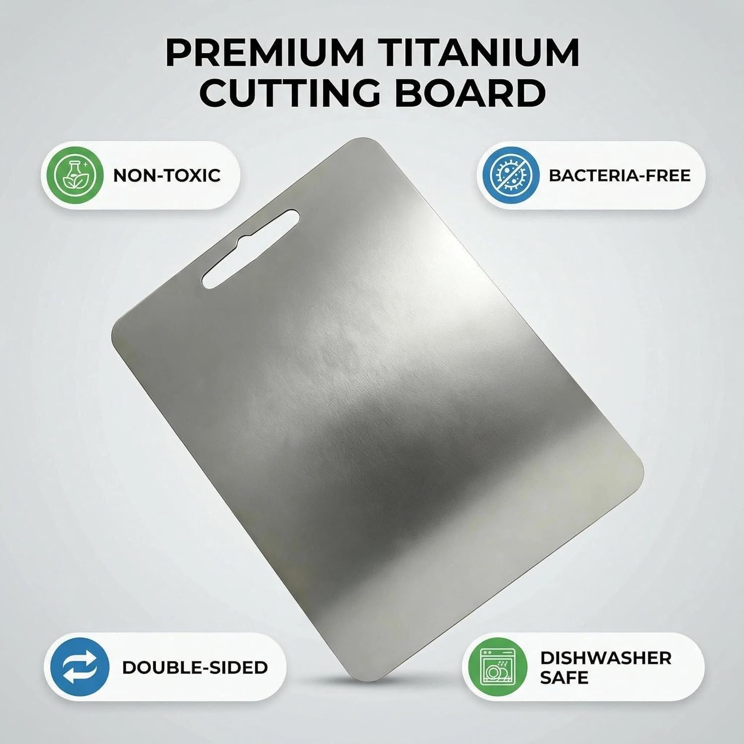 Cutting boards for kitchen,cutting boards non toxic,stainless steel cutting board,Dishwasher Safe Suitable For Kitchen Or Outdoor Camping (L15*11) - Image 7
