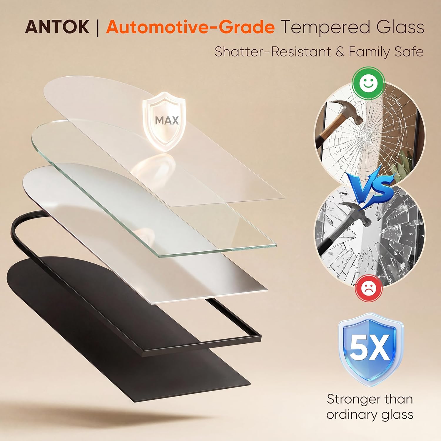 Antok 71" x32” Arched Full Length Floor Mirror, Black Aluminum Frame, Free Standing/Wall Mount/Leaning for Bedroom, Living Room, Dressing Room - Image 7
