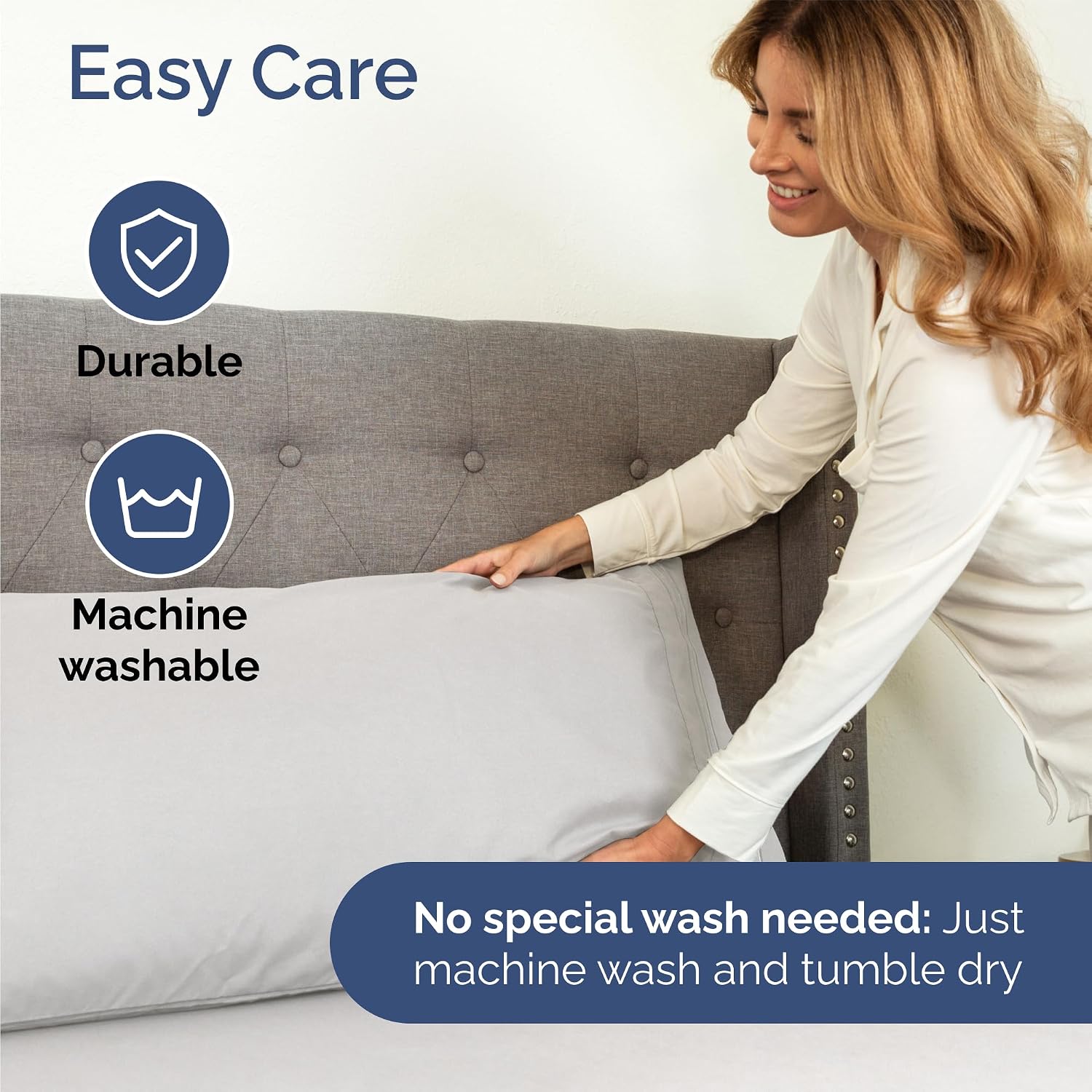 King Size 4 Piece Sheet Set - Comfy Breathable & Cooling Sheets - Hotel Luxury Bed Sheets for Women & Men - Deep Pockets, Easy-Fit, Soft and Wrinkle Free Sheets - French Grey Oeko-Tex Bed Sheet Set - Image 7