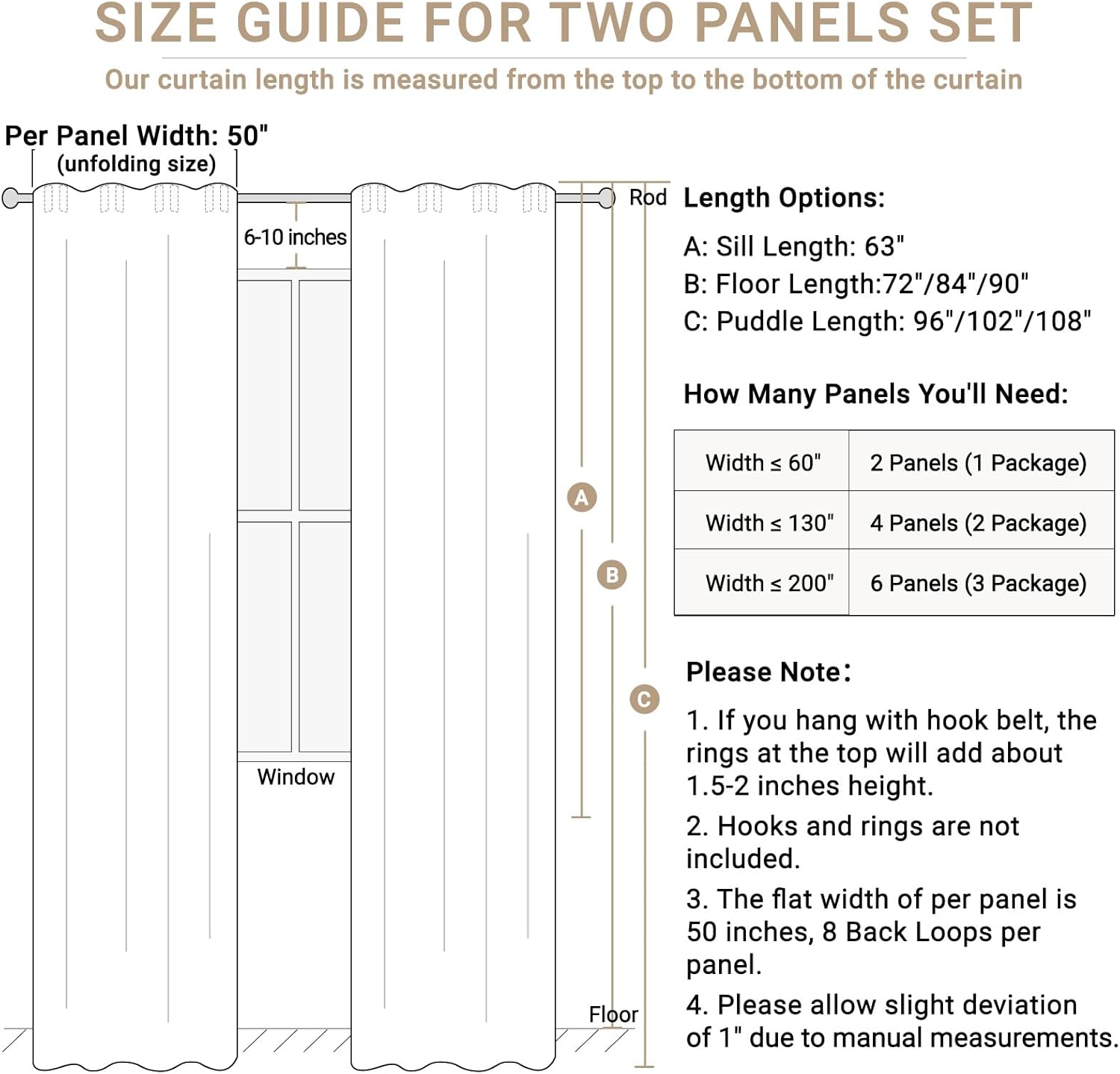 100% Blackout Shield Linen Blackout Curtains for Bedroom 84 Inches Long, Back Tab/Rod Pocket Living Room Drapes, Thermal Insulated Blackout Curtains 2 Panels Set, 50" W x 84" L, Blush Pink - Image 7