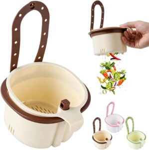 Sink Hanging Strainer Basket with O...