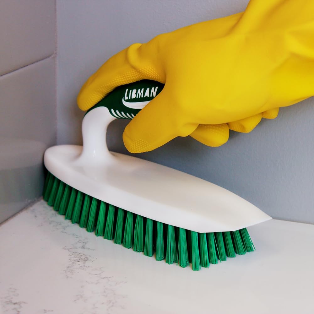 Libman Heavy Duty Scrub Brush Kit | Cleaning Brushes for Household Use | Tub Scrubber | Easy Grip Scrub Brush | Big Job Kitchen Brush | Dual Sided Tile & Grout Brush | 3 Different Brushes Included - Image 6