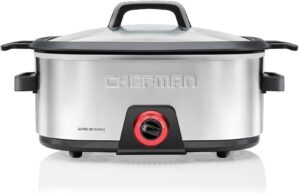 Chefman 6-Quart Slow Cooker, Electr...