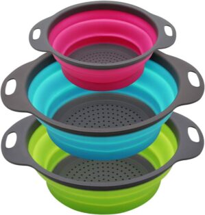 Qimh Collapsible Colander Set of 3 ...