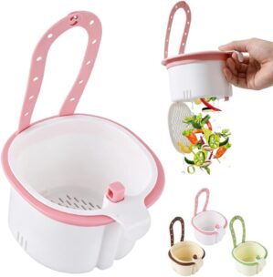 Sink Hanging Strainer Basket with O...