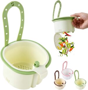Sink Hanging Strainer Basket with O...