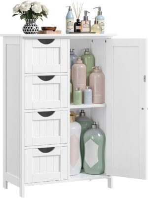 VASAGLE Storage Cabinet with Drawer...