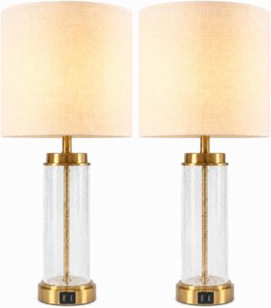 Table Lamp Set of 2, 24.4″ Be...