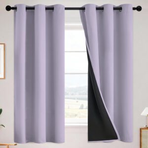 SimpleHome Lilac 100% Blackout Curt...