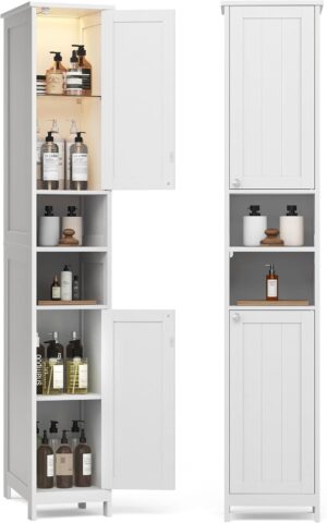 VASAGLE Tall Storage Cabinet with L...