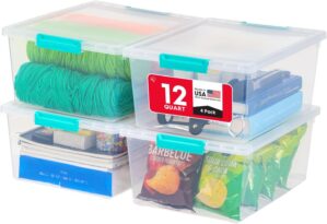 IRIS USA 12 Qt. Craft Storage Bins ...