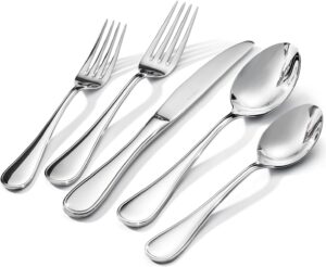 KINGSTONE 40 Piece Teardrop Silverw...
