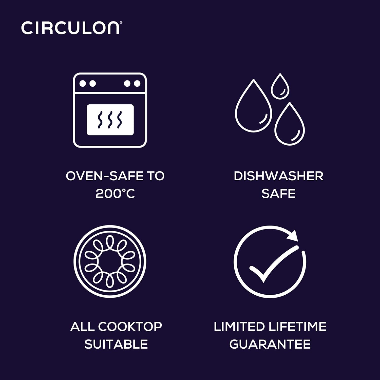Circulon Symmetry Hard Anodized Nonstick Induction Frying Pan Twin Pack, 10-Inch and 12-Inch, Pan Sets for Cooking Nonstick, Black - Image 10