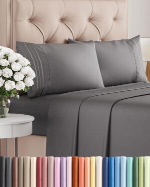 Queen Size 4 Piece Sheet Set –...