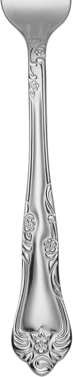 Oneida Silverware Set For 8, Azalea 45-Piece Everyday Flatware Set with Serving Utensils, Floral, Service For 8, 18/0 Stainless Steel, Dishwasher Safe, Knives Spoons And Forks Sets (Silver, 45 Pieces) - Image 4