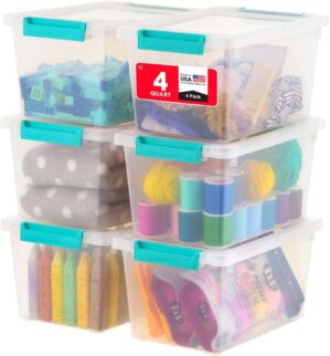 IRIS USA 4 Qt. Craft Storage Bins w...