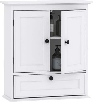 Spirich Bathroom Wall Cabinet, Whit...
