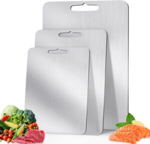 3Pack titanium cutting boards for k...