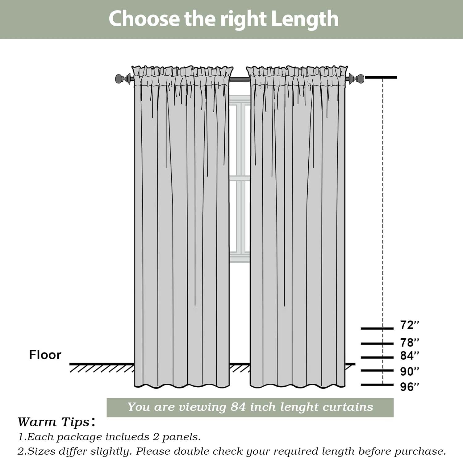 OWENIE White Sheer Curtains 84 inches Long 2 Panels Set, Sheer White Curtains for Living Room/Bedroom, Rod Pocket Voile Sheer Panel Drapes, 2pcs, Each 42" Width x 84" Long - Image 3