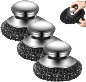 Steel Wool Scrubber with Handle, Up...