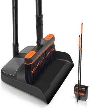 JEHONN Broom and Dustpan Set for Ho...