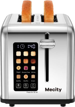 Mecity 2 Slice Toaster Touch Screen...
