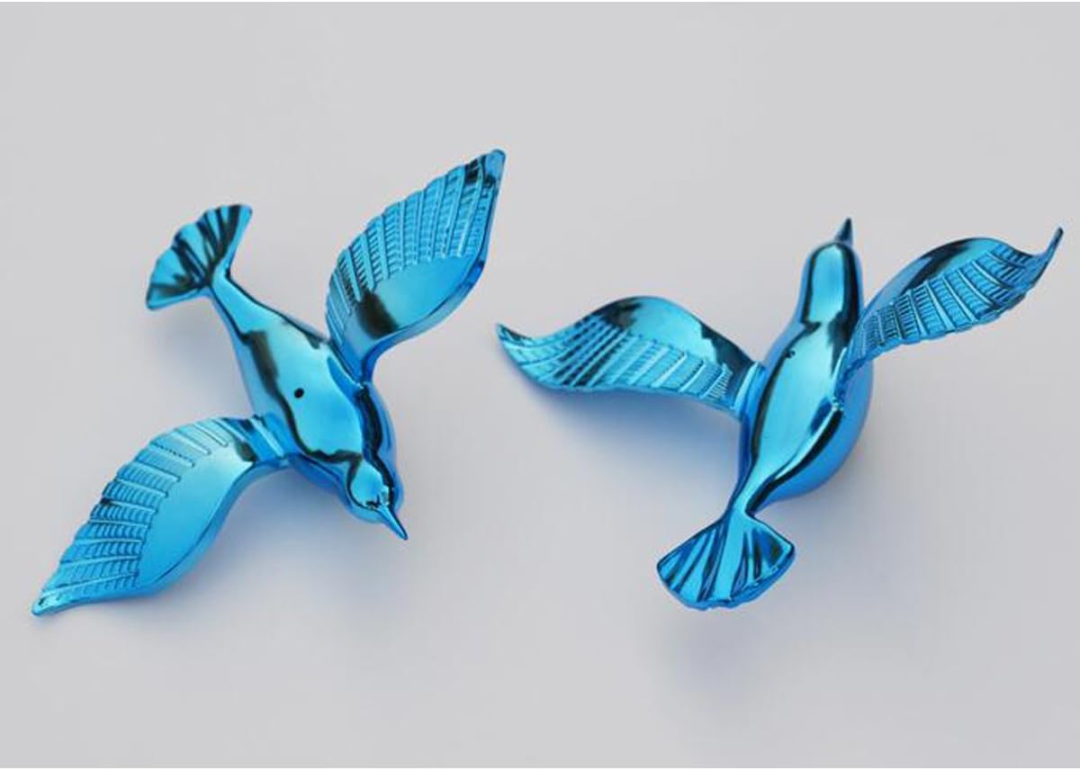 Plating Flying Bird Big Size Decorative Hanging Ornaments for Ceiling Light Kindergarten Shopping Mall Wedding Company (10, Blue) - Image 2