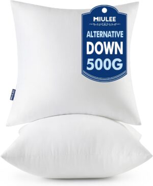 MIULEE Throw Pillows Inserts, Pack ...