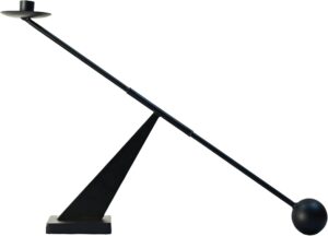 Black Metal Modern Candle Holder Ca...