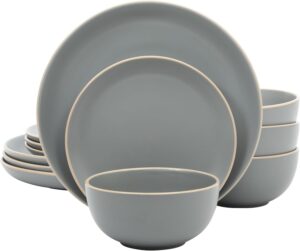 Gibson Home Rockaway 12-Piece Stone...