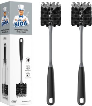 MR.SIGA Long Handle Bottle Brush, F...