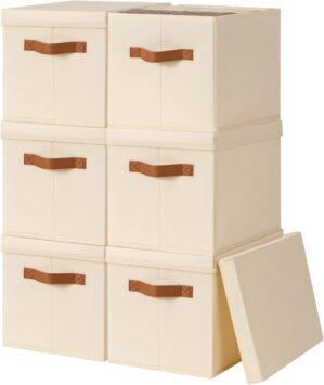 Homsorout Storage Bins with Lids &#...