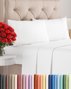 Queen Size 4 Piece Sheet Set –...