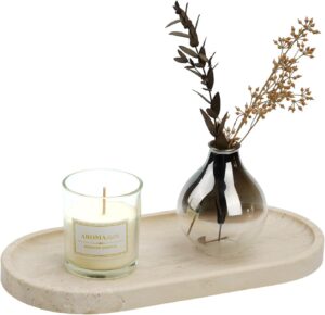 Koville Italian Travertine Tray, 12...