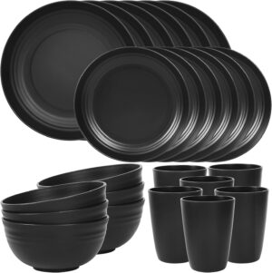 Quatish 24 Piece Plates and Bowls S...