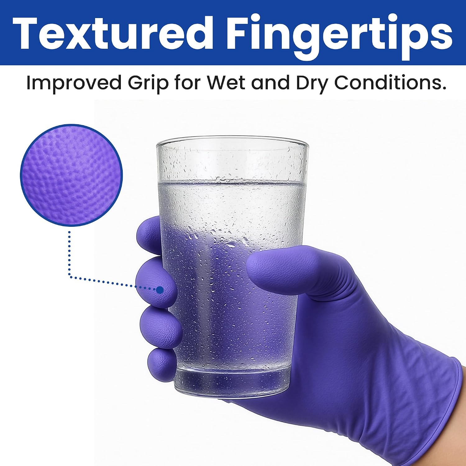 SAFEWAY USA 2000 pcs, 4 Mil Nitrile Disposable Gloves - Multi-Purpose Powder-Free and Non-Latex Textured Fingertips - Image 4