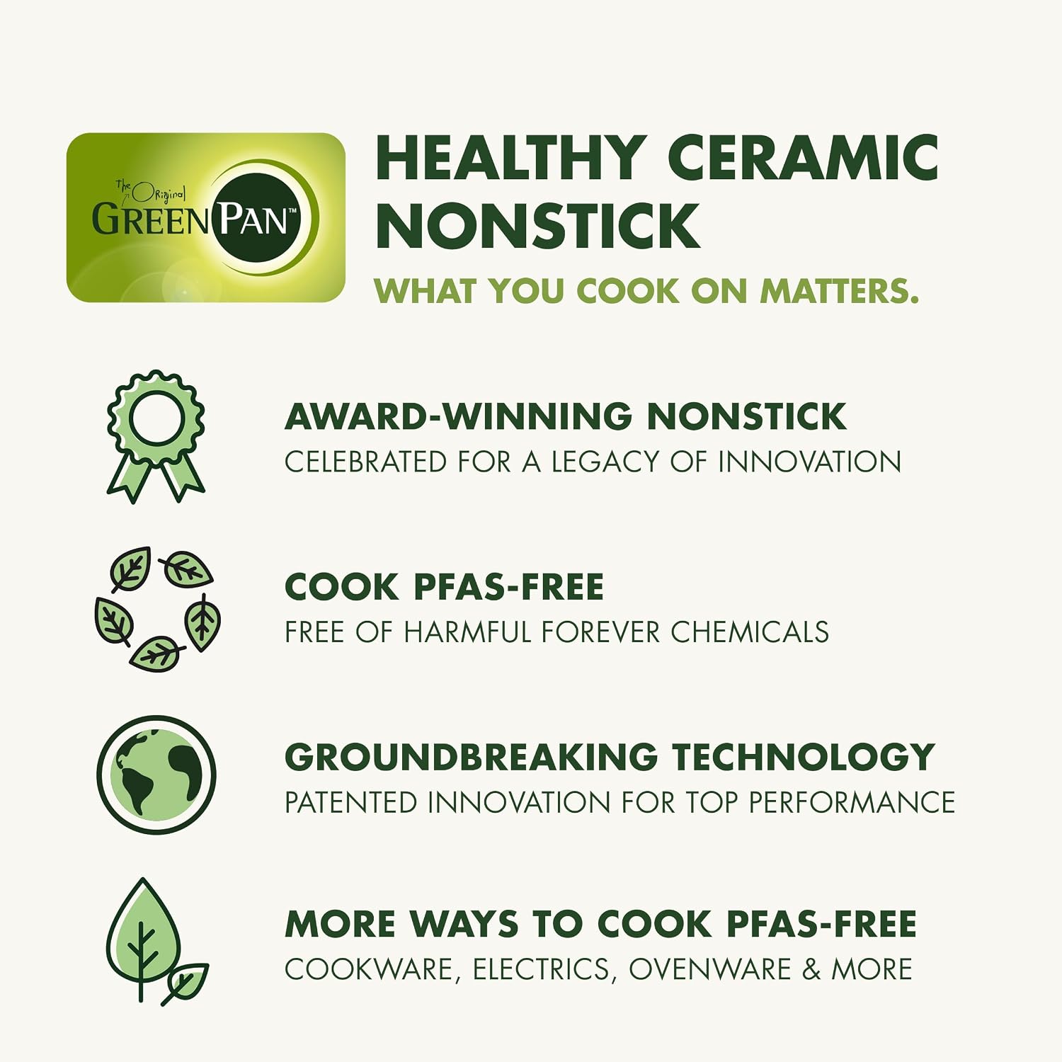 GreenPan Hybrid 9.5” & 11” Nonstick Stainless Steel Frying Pan Set, APEX Tri-Ply Thermobond PFAS-Free Ceramic Skillets, Induction & All Cooktop Compatible, Oven Temp to 850°F, Dishwasher Safe, Gold - Image 10