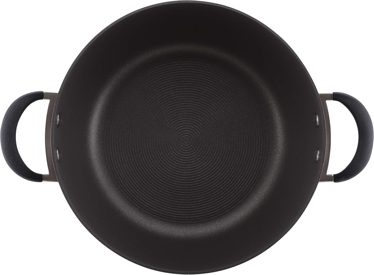 Circulon Symmetry Hard-Anodized Nonstick Induction Casserole Pan with Lid, 5.5-Quart, Black - Image 3