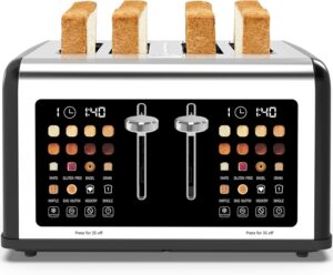4 Slice Toaster Touch Screen, Stain...