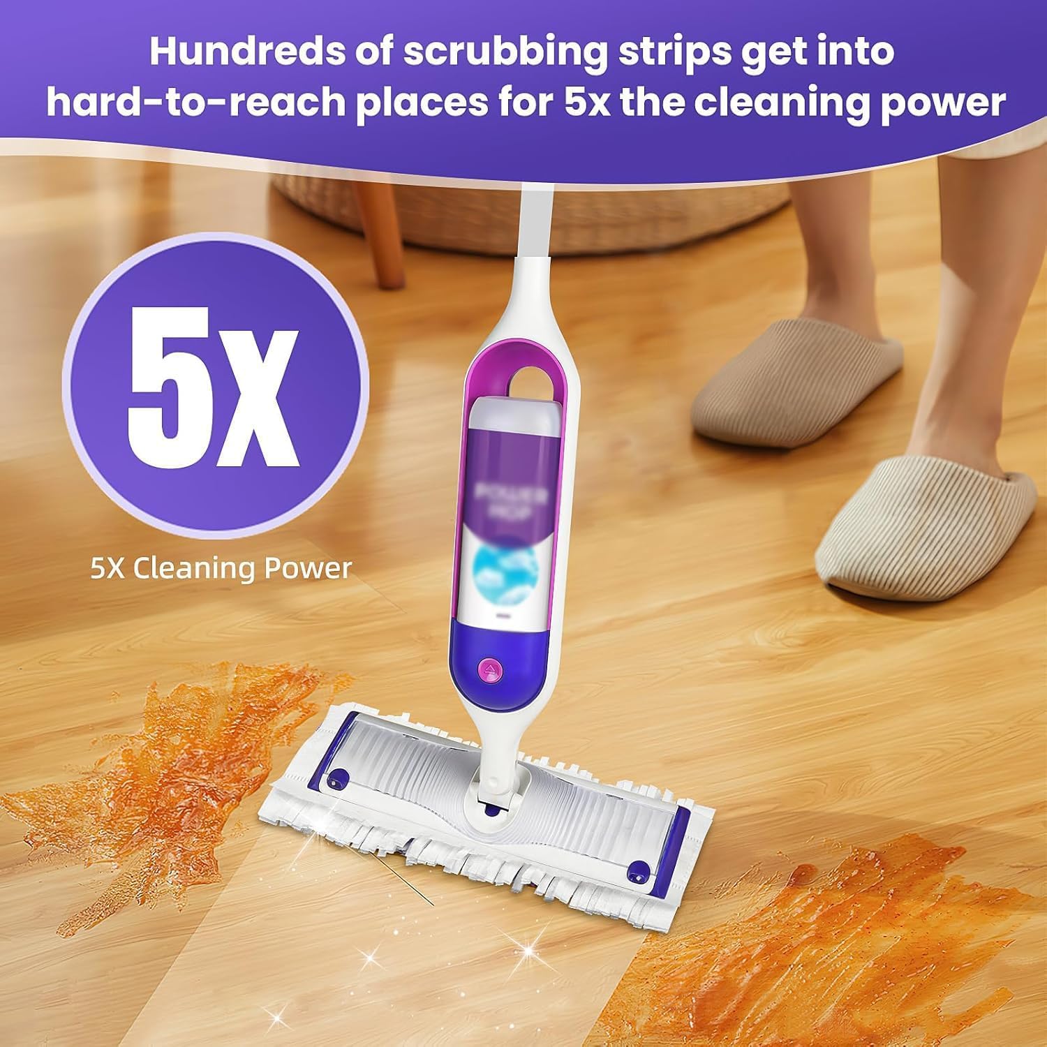 25 Pack Power Mop™ Pad Refills for Swiffer® PowerMop™ Multi-Surface Mop, Powermop™ Multi-Surface Mop Pad Replacement Kit - Image 5