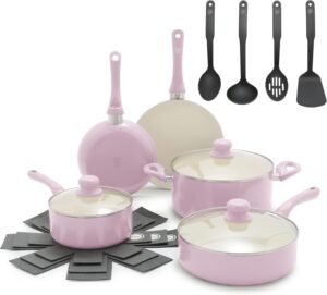 GreenLife 16-Piece Nonstick Cookwar...