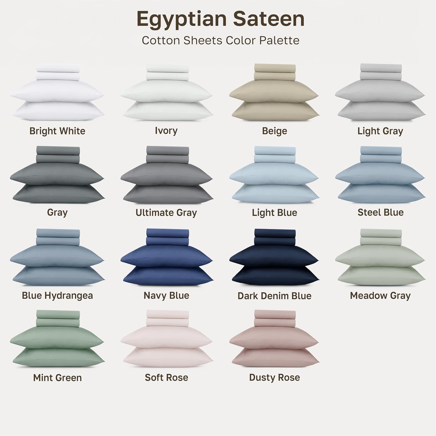 California Design Den 100% Egyptian Cotton Sheets Queen Size Set - Certified Authentic Luxury Queen Sheet Set with Deep Pocket, Soft Sateen, Breathable & Durable Bed Sheets, White Sheets - Image 8