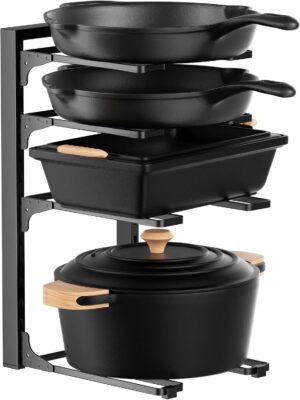 MUDEELA Pots and Pans Organizer und...
