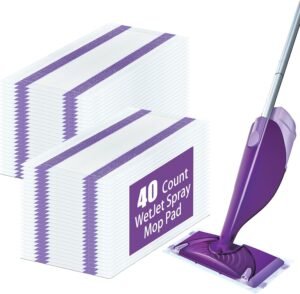 40 Pack Disposable Mop Pad Refills ...