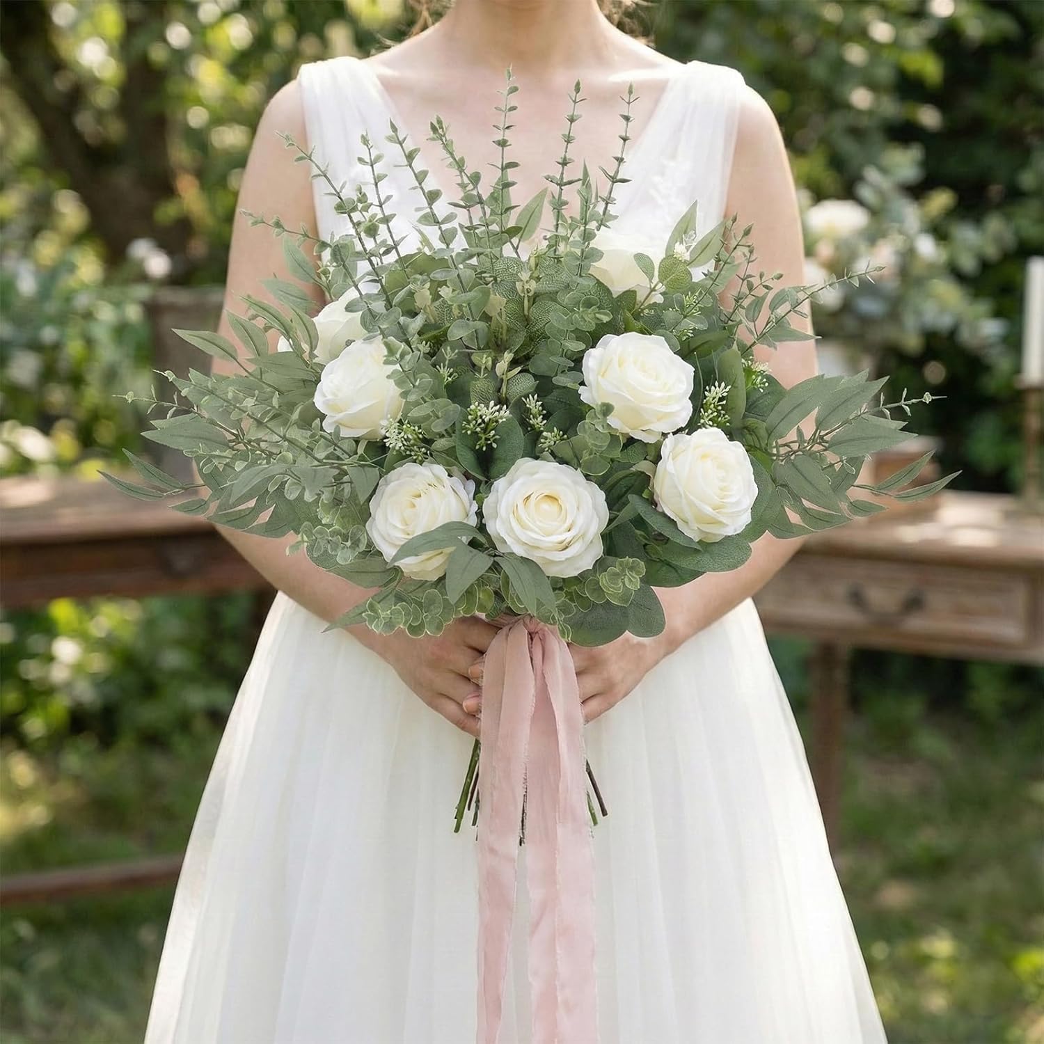 lovemoon 130 Pcs Artificial Mixed EucalyptusStems Bulk, 5 Kinds of Faux GreeneryEucalyptus Leaves Bulk for Vase Wedding DIY Bouquets Floral Arrangement Home Decor (130, Green) - Image 4