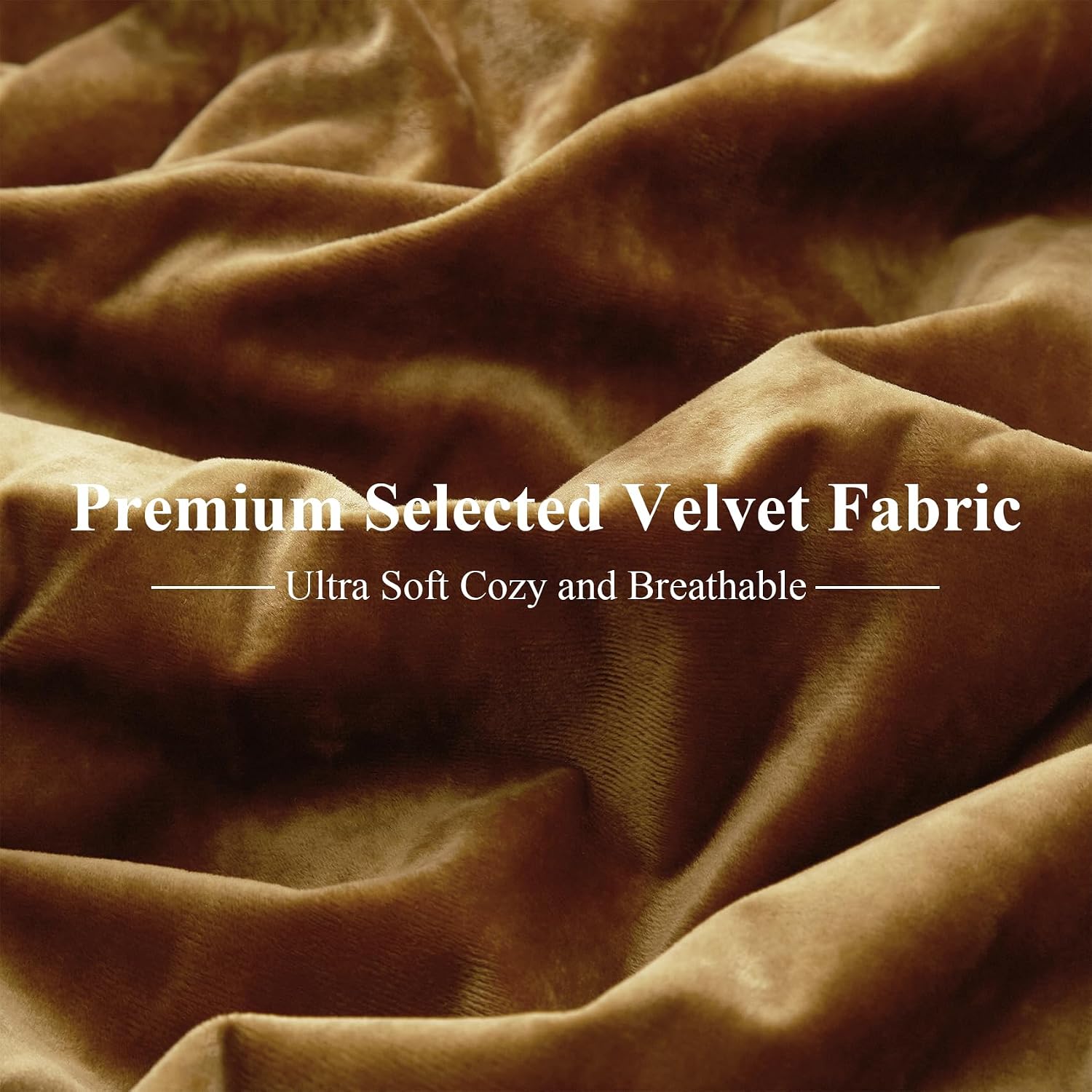 Ivellow Crushed Velvet Comforter Set Queen Lightweight Comforter 5pcs Ultra Soft Breathable Bedding Set Luxury Cozy Flannel Comforter Queen Size (1 Comforter,2 Pillow Shams, 2 Euro Shams) - Image 5