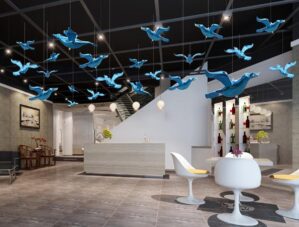 Plating Flying Bird Big Size Decora...
