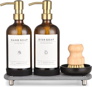 [Luxury] Kitchen Soap Dispenser Set...